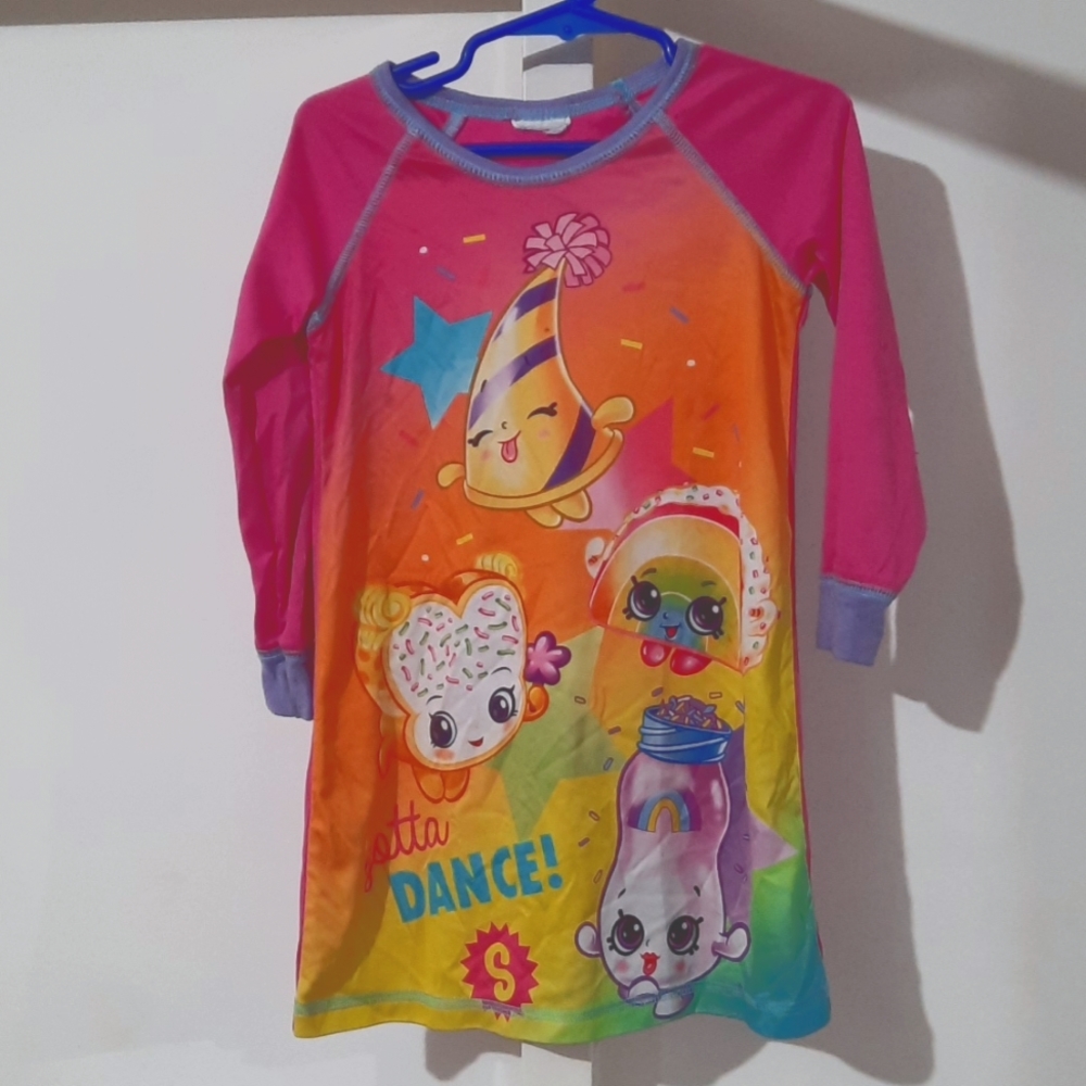Shopkins tiddler night gown size 5t